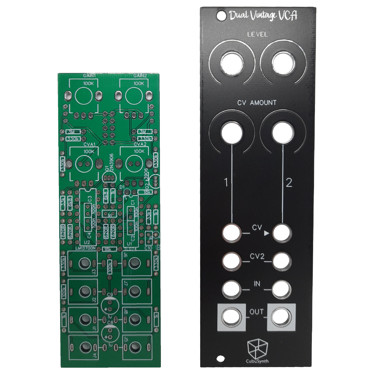 CubuSynth - Dual Vintage VCA (DIY)