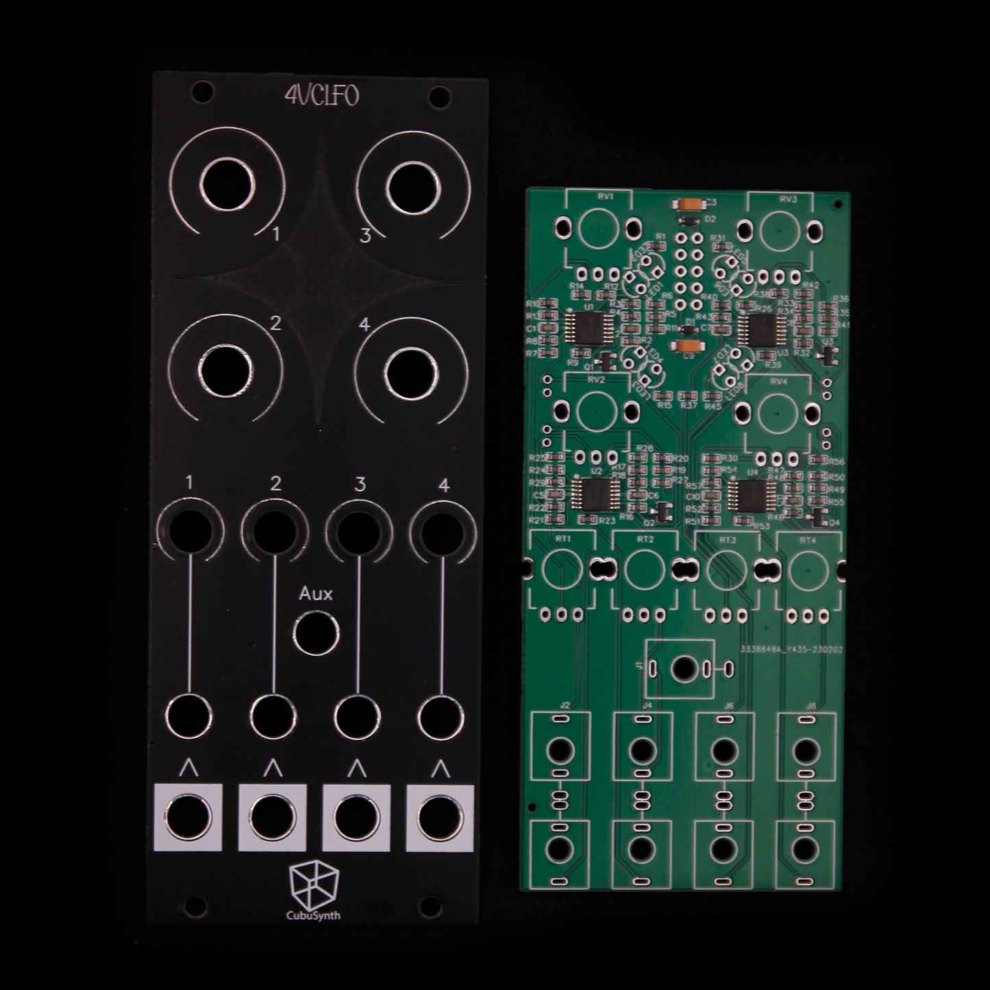 CubuSynth - QuadVCLFO (DIY)